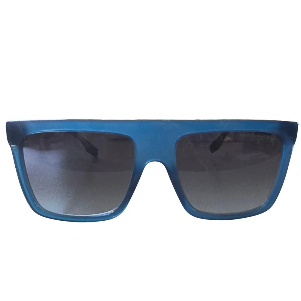 Marc Jacobs 639/S PJP9O Matte Blue Square Flat Top Sunglasses Mens 57-18-145